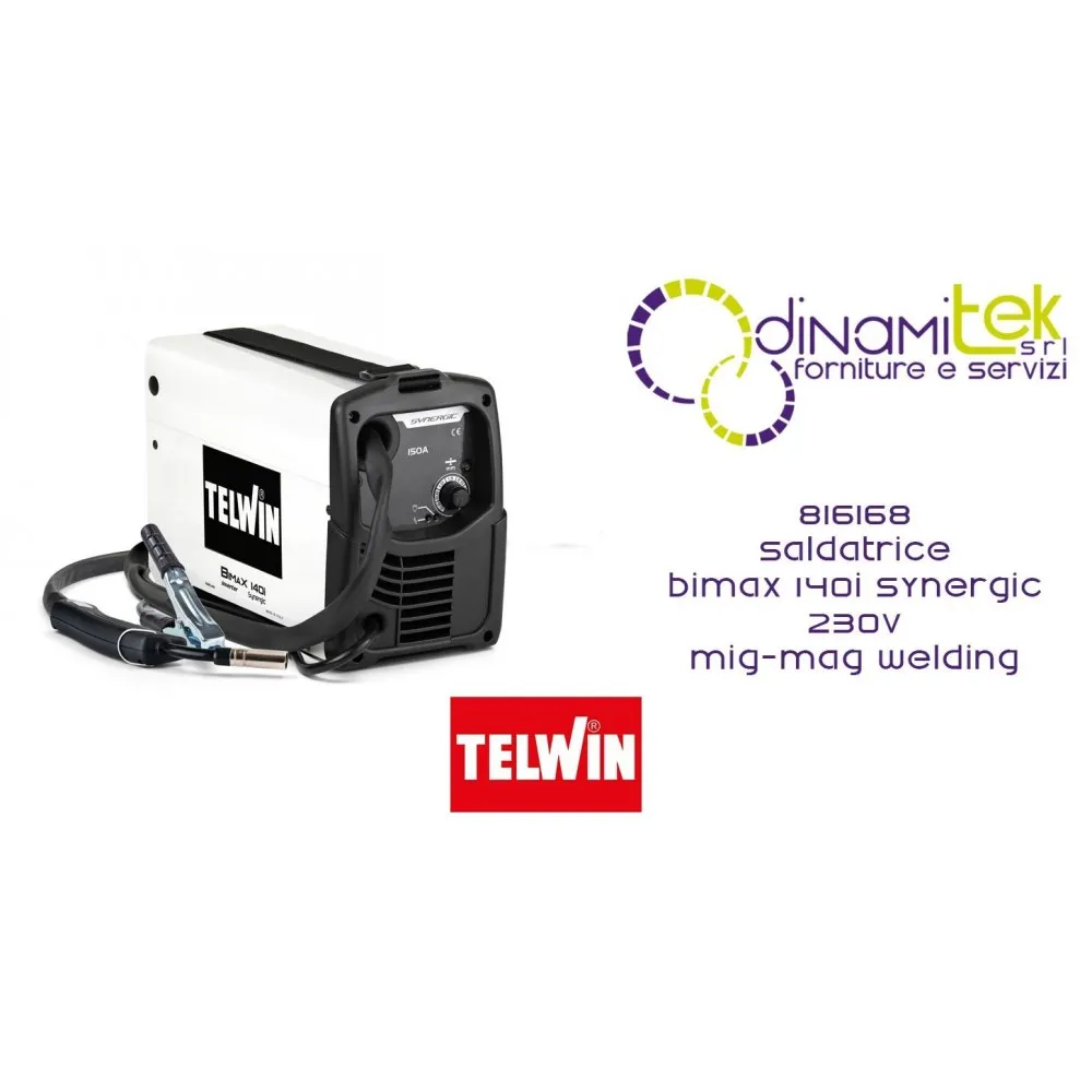 TELWIN 816168 SALDATRICE BIMAX 140i SYNERGIC 230V Dinamitek 1