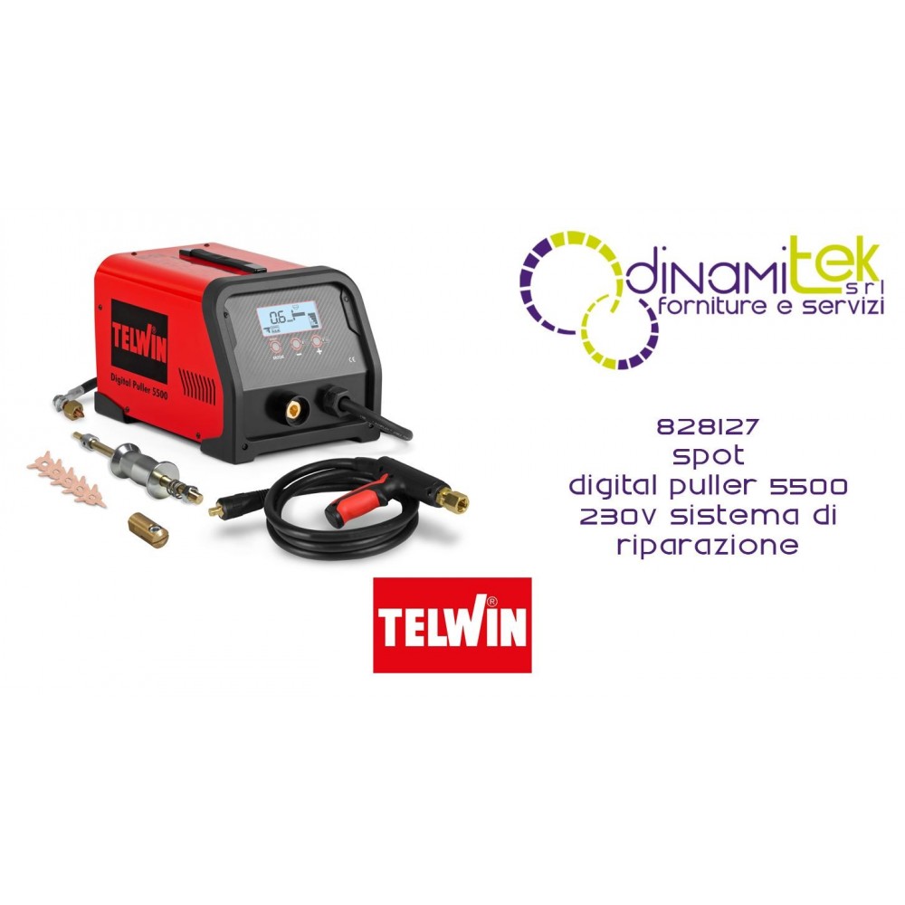 TELWIN 828127 SPOT DIGITAL PULLER 5500 230V SISTEMA DI RIPARAZIONE Dinamitek 1