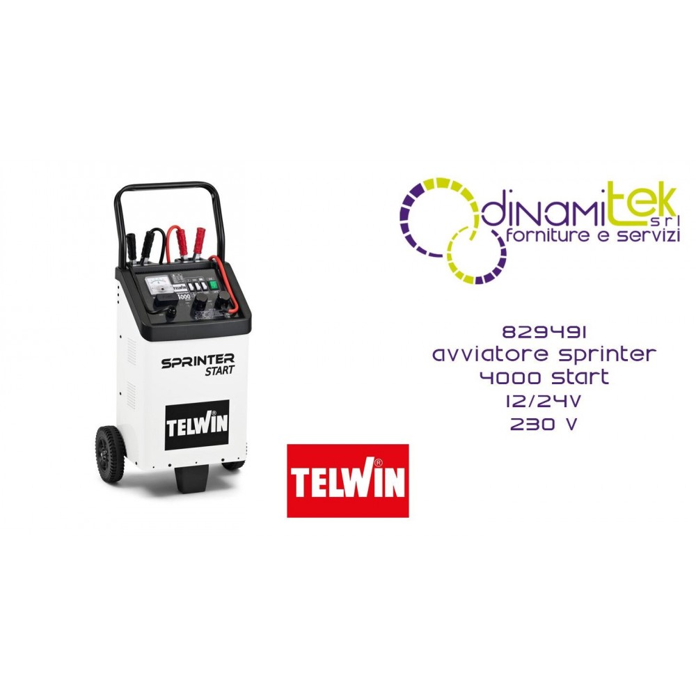 TELWIN 829491 AVVIATORE SPRINTER 4000 START 12/24V 230 V Dinamitek 1