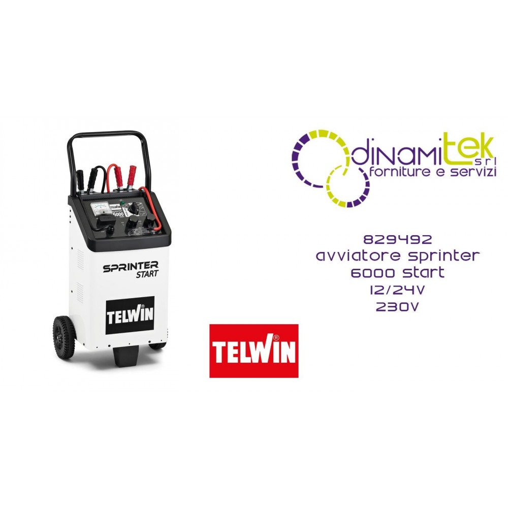 TELWIN 829492 AVVIATORE SPRINTER 6000 START 12/24V 230V Dinamitek 1