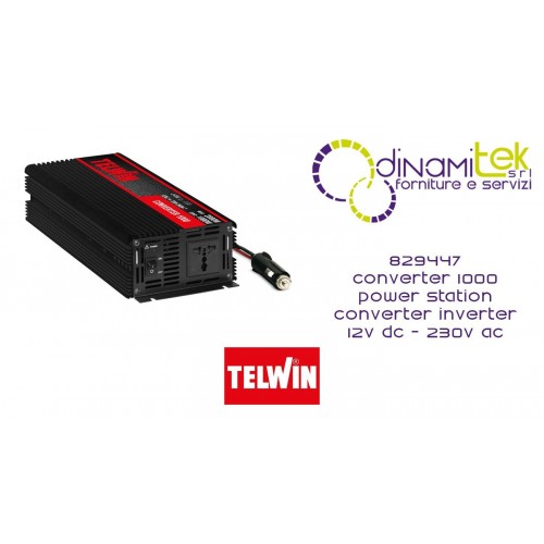 829447 WECHSELRICHTER 1000, KRAFTWERKSKONVERTER, 12 V DC – 230 V AC TELWIN