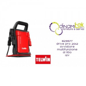 TELWIN 829577 DRIVE PRO 2012 AVVIATORE MULTIFUNZIONE AL LITIO 12V Dinamitek 1