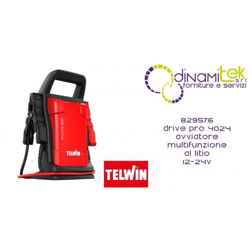 829576 ARRANCADOR DE BATERÍA MULTIFUNCIÓN DE LITIO DRIVE PRO 4024 DE 12-24 V TELWIN