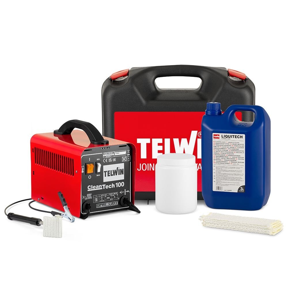 TELWIN 850000 SISTEMA DI PULIZIA TIG CLEANTECH 100 230V + KIT Dinamitek 2