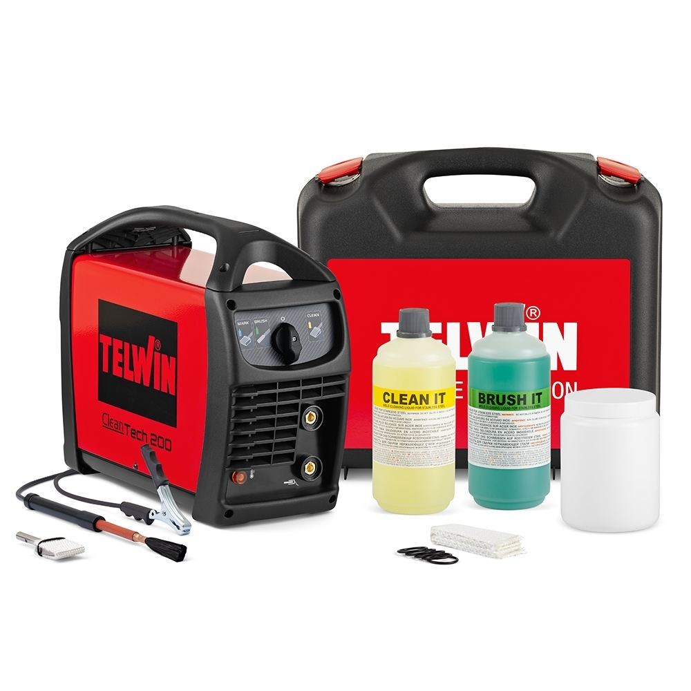 TELWIN 850020 SISTEMA DI PULIZIA TIG CLEANTECH 200 230V + KIT Dinamitek 2