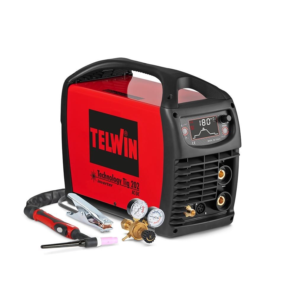 TELWIN 816244 SALDATRICE TECHNOLOGY TIG 202 AC/DC 230V + ACC Dinamitek 2