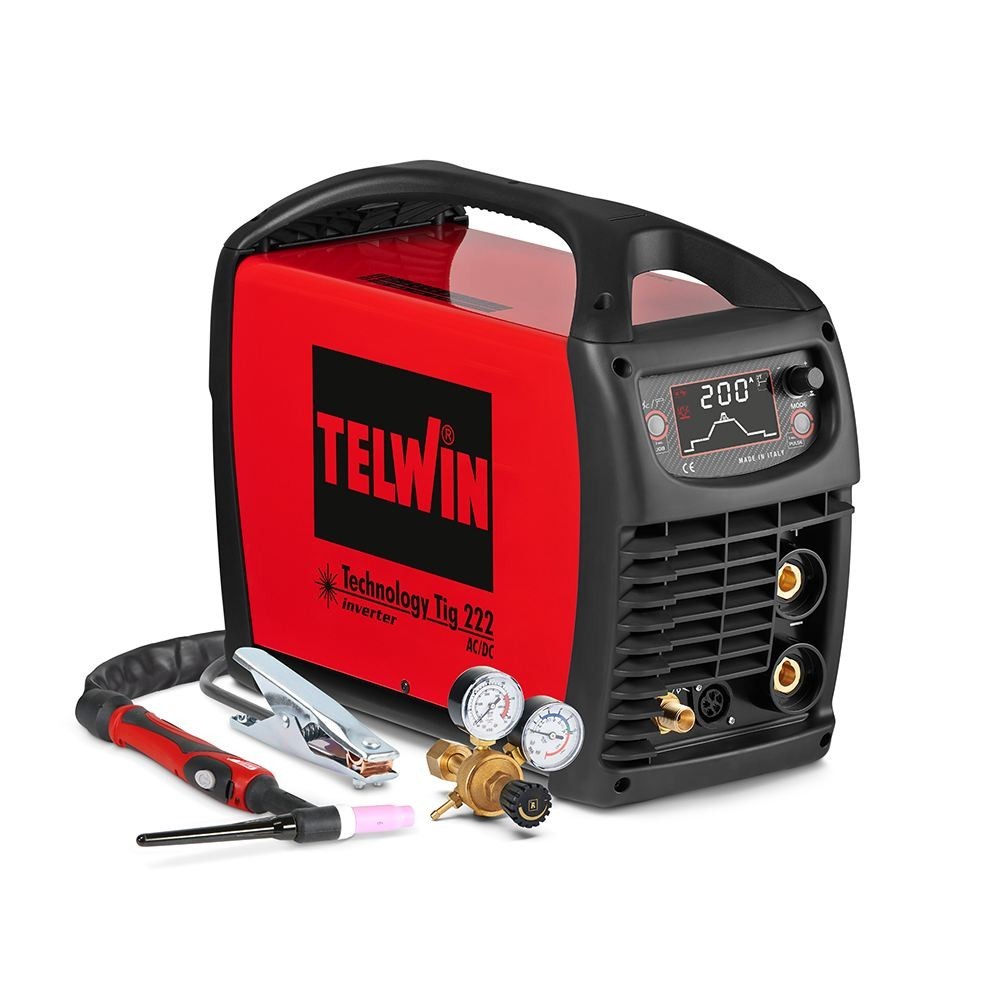 TELWIN 816242 SALDATRICE TECHNOLOGY TIG 222 AC/DC 230V + ACC. Dinamitek 2
