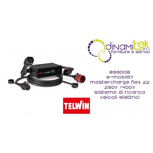TELWIN E-MOBILITY MASTERCHARGE FLEX 22 230V 400V Dinamitek 1