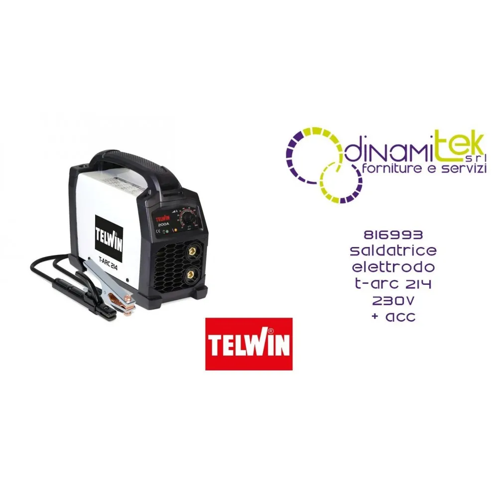 TELWIN 816993 SALDATRICE ELETTRODO T-ARC 214  230V e ACC Dinamitek 1
