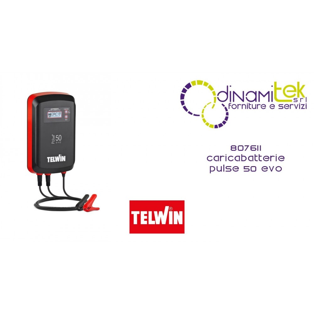 TELWIN 807611 CARICABATTERIE PULSE 50 EVO Dinamitek 1