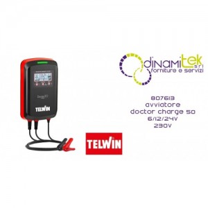 TELWIN 807613 AVVIATORE DOCTOR CHARGE 50 6/12/24V 230 V Dinamitek 1