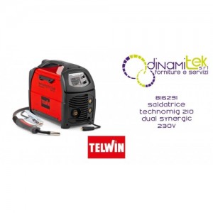 TELWIN 816231 SALDATRICE TECHNOMIG 210 DUAL SYNERGIC 230V Dinamitek 1