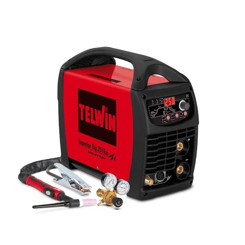 TELWIN 816116 SALDATRICE SUPERIOR TIG 251 DC 400V + ACC. TIG 3PH Dinamitek 2