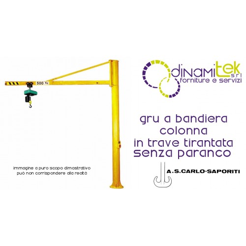 JIB CRANE COLUMN IN THE BEAM TIRANTATA HIGH 5M TO.S.CARLO SAPORITI Dinamitek 1