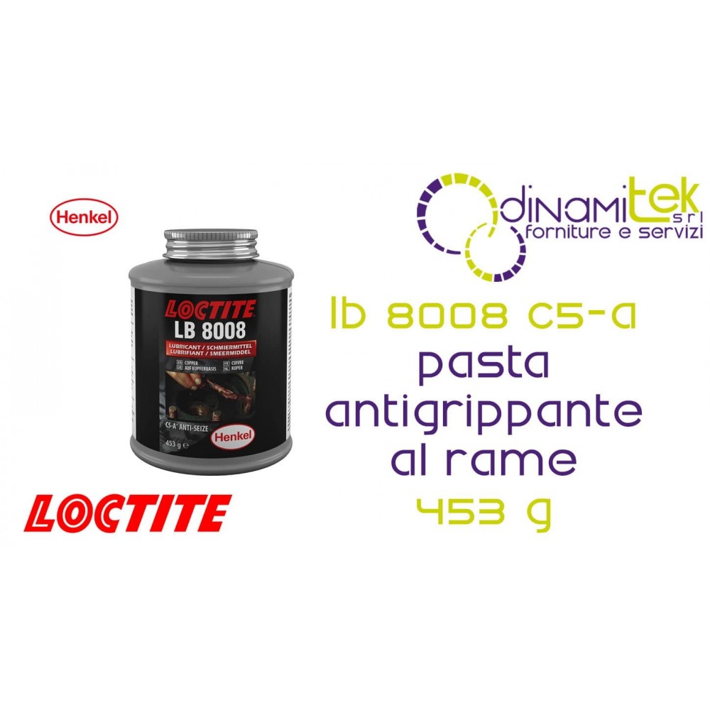 LOCTITE LB 8008 C5-A PASTA ANTIGRIPPANTE AL RAME 453 g HENKEL Dinamitek 1