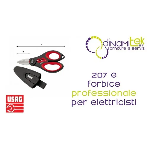 U02070006 207 E FORBICE USAG PROFESSIONALE PER ELETTRICISTI Dinamitek 1