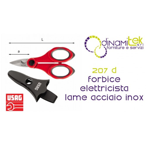 U02070005 207 D FORBICI PER ELETTRICISTA USAG Dinamitek 1
