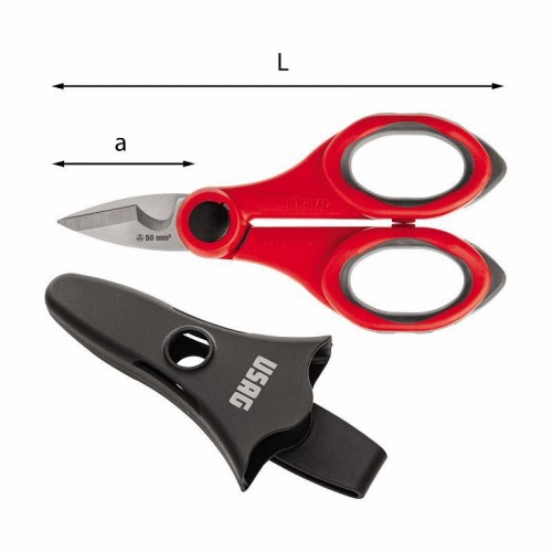 U02070005 207 D FORBICI PER ELETTRICISTA USAG Dinamitek 2