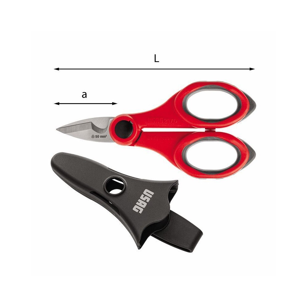 U02070005 207 D FORBICI PER ELETTRICISTA USAG Dinamitek 2