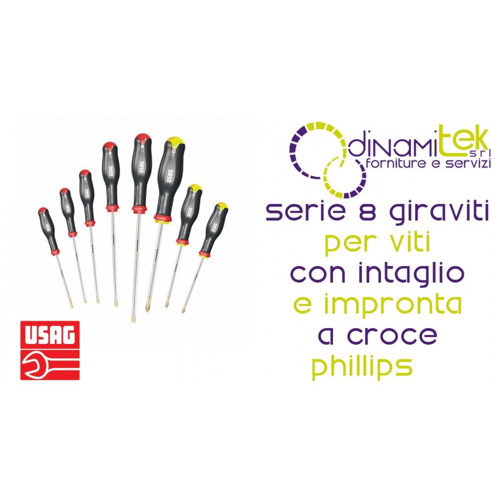 U03240250 324 SH8 SERIE DI 8 GIRAVITI A CROCE PHILLIPS USAG Dinamitek 1