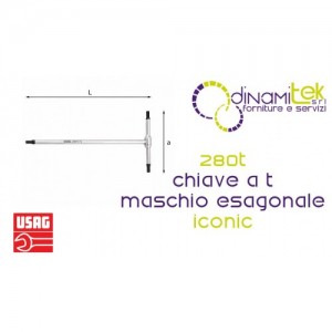 280T-6 CHIAVE A T MASCHIO ESAGONALE ICONIC USAG Dinamitek 1