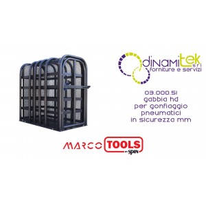 SPIN 03.000.51CAN GABBIA HD PER GONFIAGGIO PNEUMATICI IN SICUREZZA Dinamitek 1
