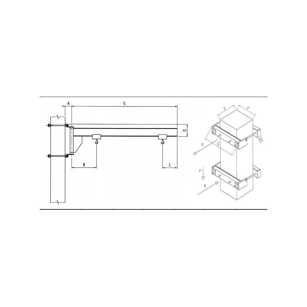 JIB CRANE CANTILEVER IN THE CANTILEVER.S.CARLO SAPORITI Dinamitek 2