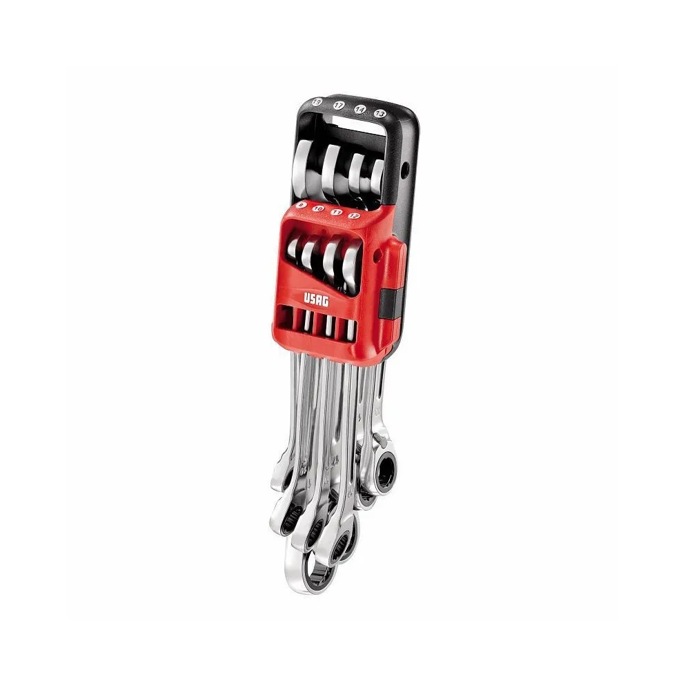 U02856058 285 KA/DS8 SERIE DI 8 CHIAVI COMBINATE A CRICCHETTO CON ANELLO DI TENUTA ICONIC USAG Dinamitek 2