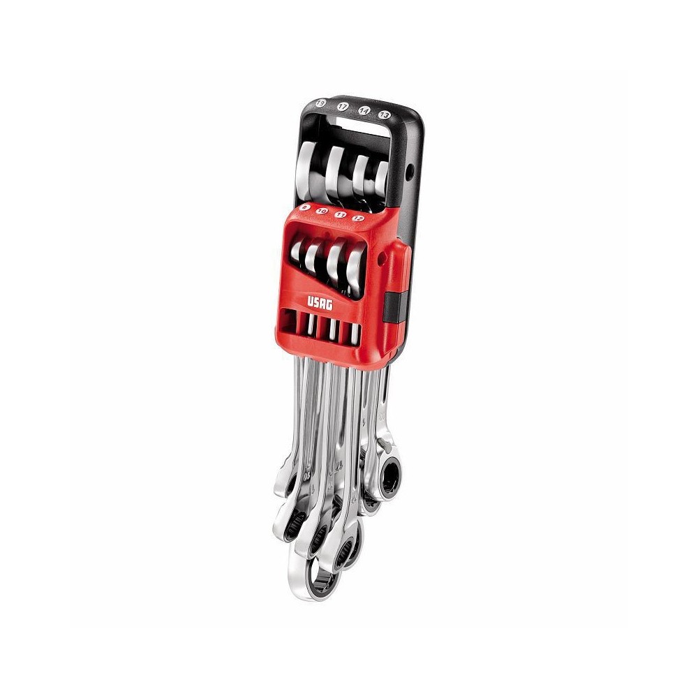 U02856058 285 KA/DS8 SERIE DI 8 CHIAVI COMBINATE A CRICCHETTO CON ANELLO DI TENUTA ICONIC USAG Dinamitek 2