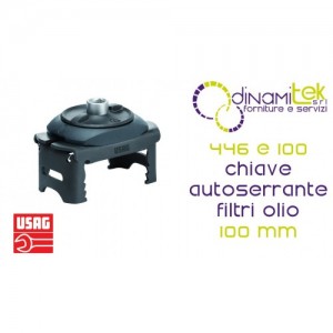 U04460013 446 E 100 CHIAVE AUTOSERRANTE PER FILTRI OLIO 100 mm USAG Dinamitek 1