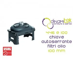 U04460013 446 E 100 CHIAVE AUTOSERRANTE PER FILTRI OLIO 100 mm USAG Dinamitek 1