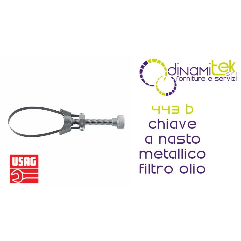 USAG U04430013 443 B CHIAVE A NASTRO METALLICO PER FILTRI OLIO Dinamitek 1