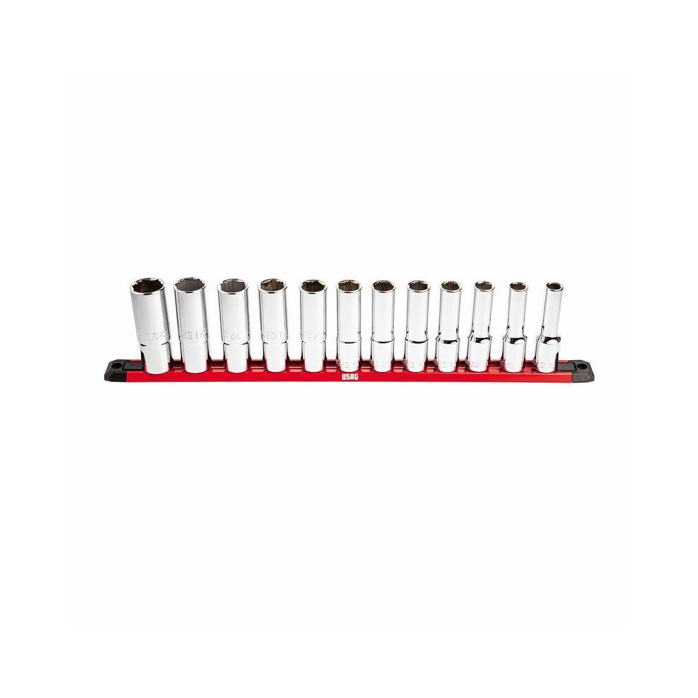 U02354101 235 1/2 XL/SE12 SERIE DI 12 CHIAVI A BUSSOLA CON BOCCA ESAGONALE SPECIALE X-GRIP USAG Dinamitek 2