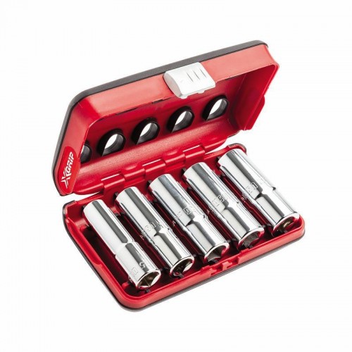 U02353900 235 1/2 XL/C5 ASSORTIMENTO IN CASSETTA BIMATERIALE CON BUSSOLE LUNGHE CON BOCCA ESAGONALE SPECIALE X-GRIP (5 PZ) USAG Dinamitek 2