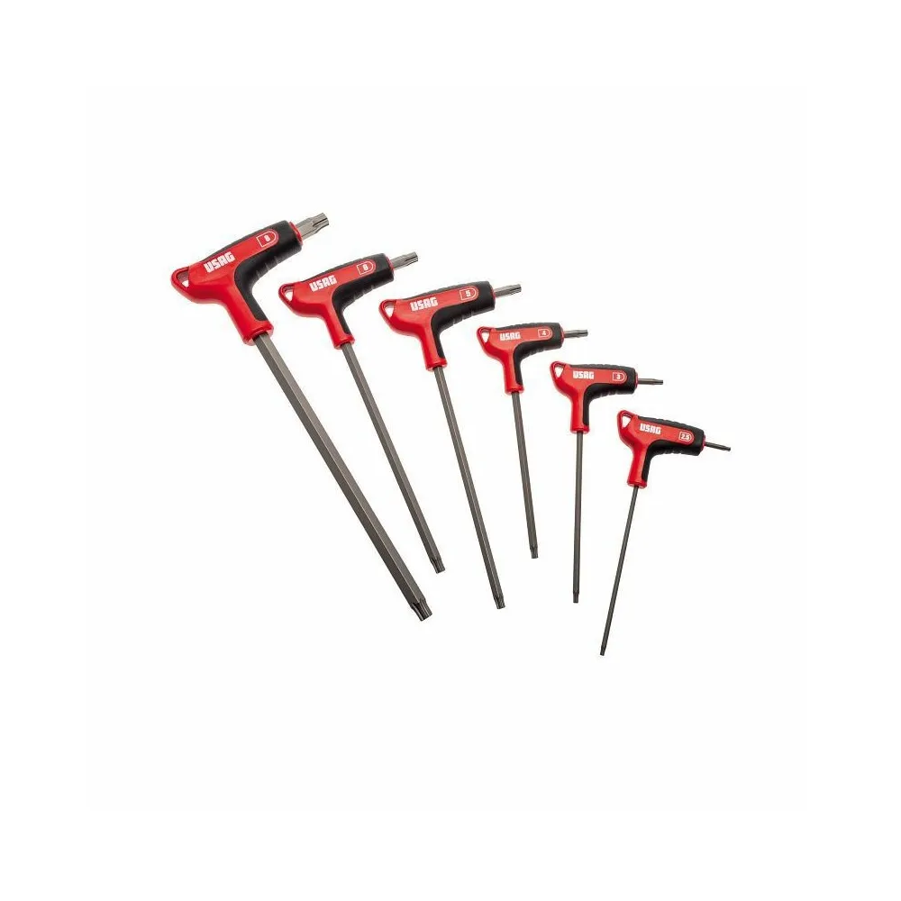 U02802460 280 HX/SE6 SERIE DI 6 CHIAVI MASCHIO CON PROFILO ESAGONALE SPECIALE X-GRIP USAG E IMPUGNATURA BIMATERIALE Dinamitek 2