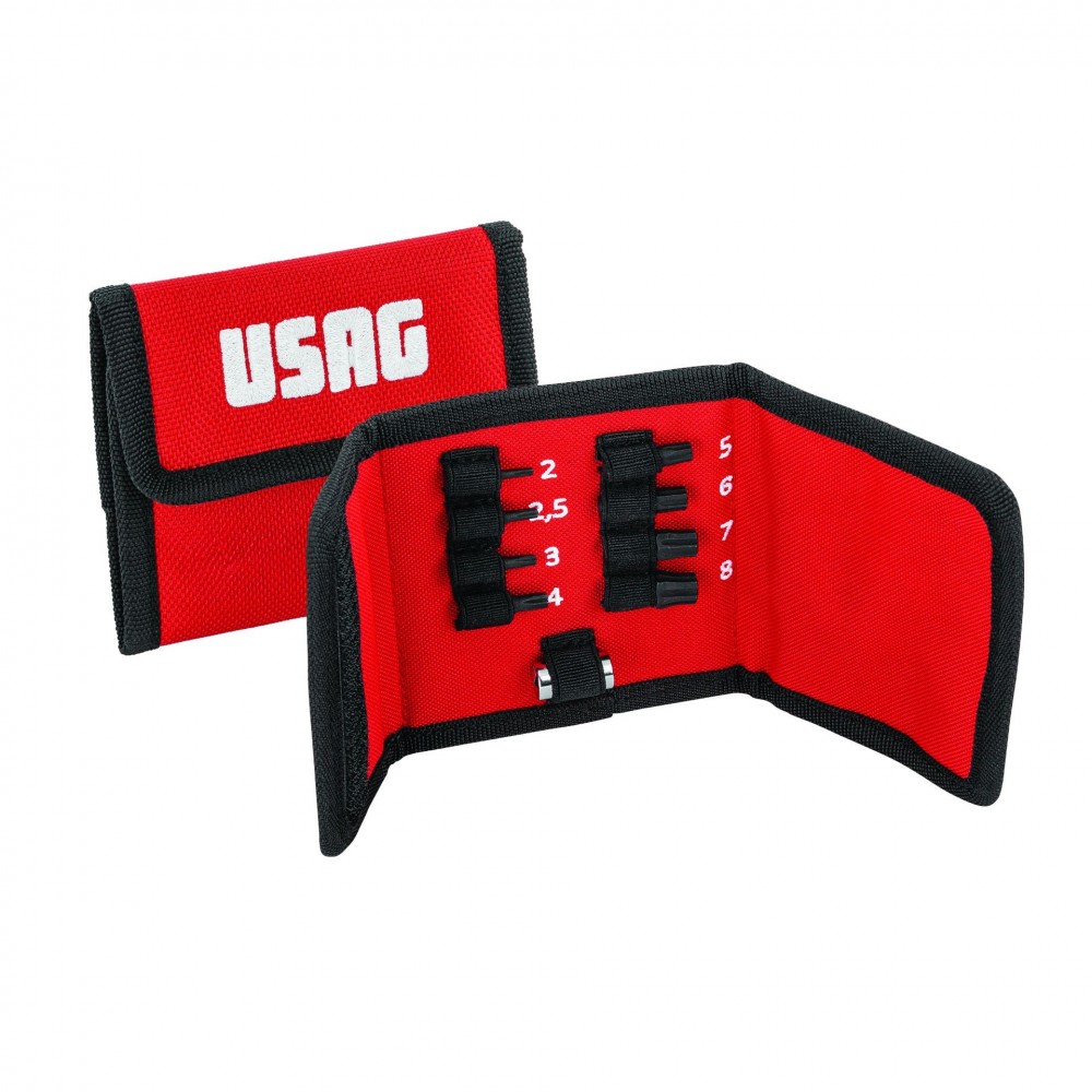 U06600100 660 X/B9 SET DI INSERTI CON PROFILO ESAGONALE SPECIALE XGRIP (9 PZ) USAG Dinamitek 2
