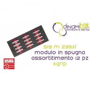 U05191067 519 M 235XL MODULO IN SPUGNA BICOLORE ASSORTITO (12 PZ) X-GRIP USAG Dinamitek 1