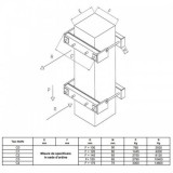 CONTROSTAFFE POUR LE PILIER 500X500 MM.S.CARLO SAPORITI Dinamitek 3