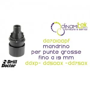 DRILL DOCTOR DA70100PF MANDRINO PER PUNTE GROSSE FINO A 19 MM Dinamitek 1