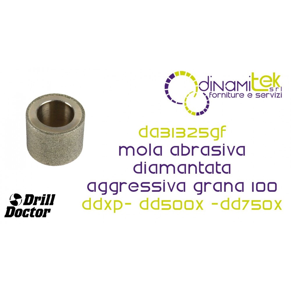 DRILL DOCTOR DA31325GF MOLA ABRASIVA DIAMANTATA AGGRESSIVA GRANA 100 Dinamitek 1