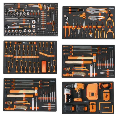 BETA 2400 RSC24-8-VIL CASSETTIERA MOBILE CON OTTO CASSETTI E ASSORTIMENTO INDUSTRIA DI 411 UTENSILI Dinamitek 2