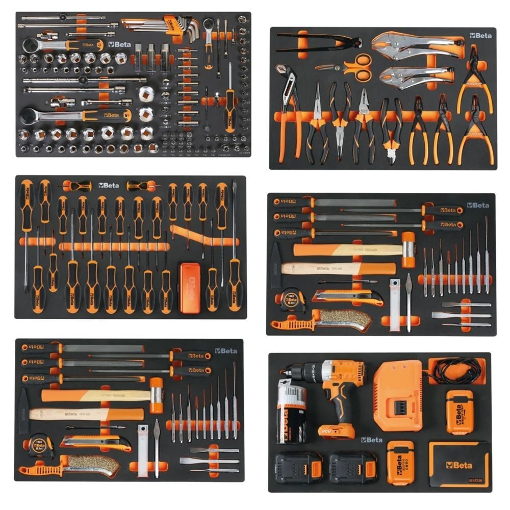 BETA 2400 RSC24-8-VIL CASSETTIERA MOBILE CON OTTO CASSETTI E ASSORTIMENTO INDUSTRIA DI 411 UTENSILI Dinamitek 2