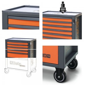 BETA RCS24/7 CASSETTIERA MOBILE OFFICINA VUOTA 7 CASSETTI Dinamitek 4