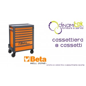 BETA RCS24/8 CASSETTIERA MOBILE OFFICINA VUOTA 8 CASSETTI Dinamitek 1