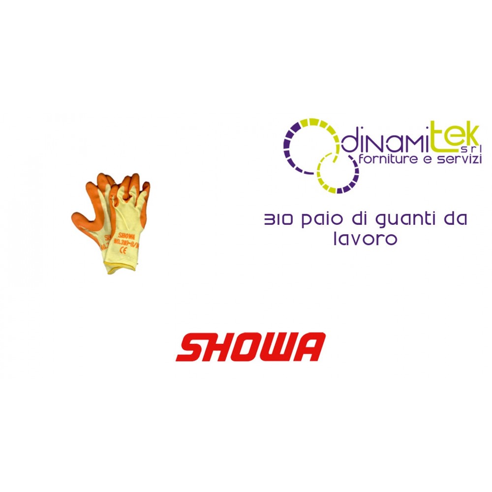 PAIR OF WORK GLOVES 310 SHOWA Dinamitek 1