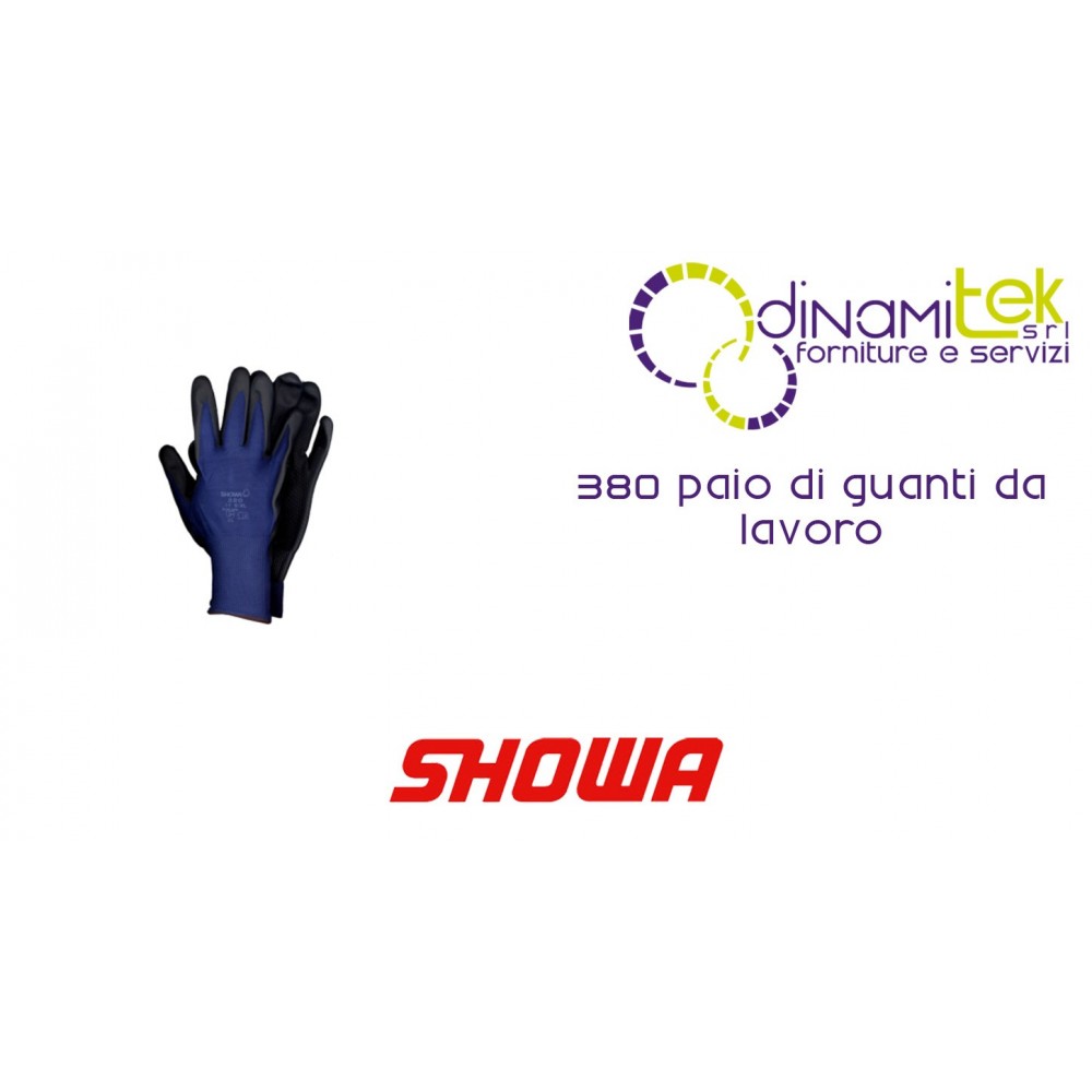 PAIRE DE GANTS DE TRAVAIL 380 SHOWA Dinamitek 1