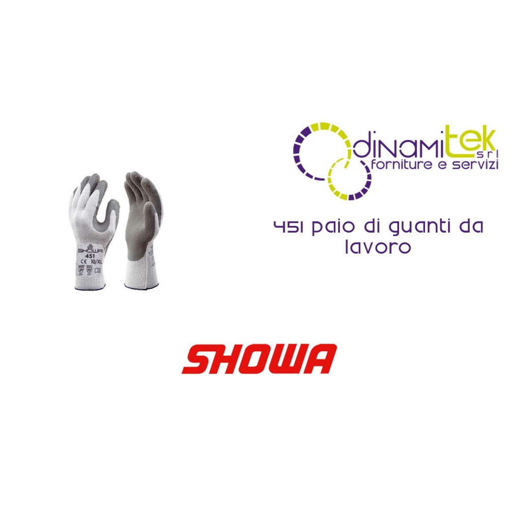 PAAR ARBEITSHANDSCHUHE 451 SHOWA Dinamitek 1