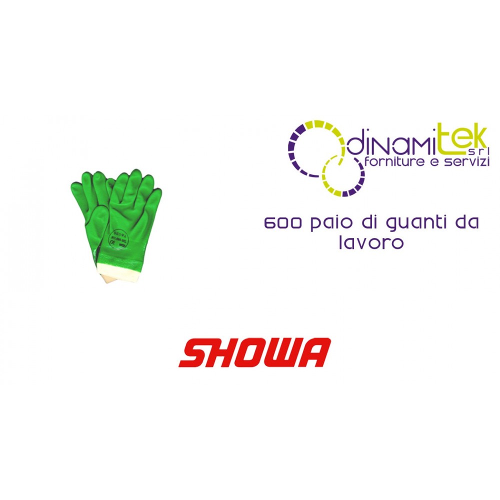 PAIR OF WORK GLOVES 600 SHOWA Dinamitek 1