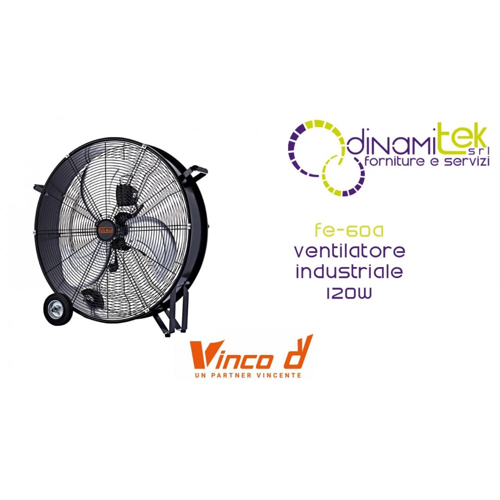 VINCO 70625 FE-60A VENTILATORE INDUSTRIALE 120W Dinamitek 1