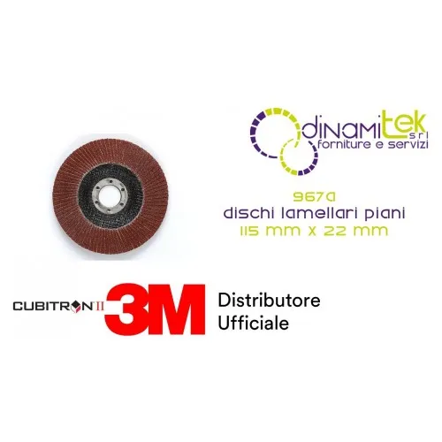967A DISCO LAMELLARE PIANO 115 MM 3M™ CUBITRON™ II VARIE GRANE cf 10 pz Dinamitek 1